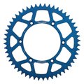 Supersprox Blue Aluminum Sprocket For Yamaha YZ250 1999-2018, YZ400F 1999 RAL-245-52-BLU